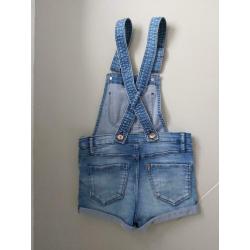Salopet spijkerpak shorts NIEUW maat 134