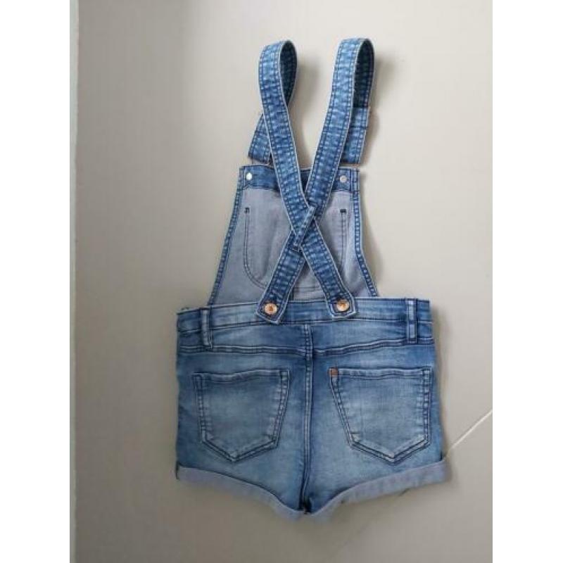Salopet spijkerpak shorts NIEUW maat 134