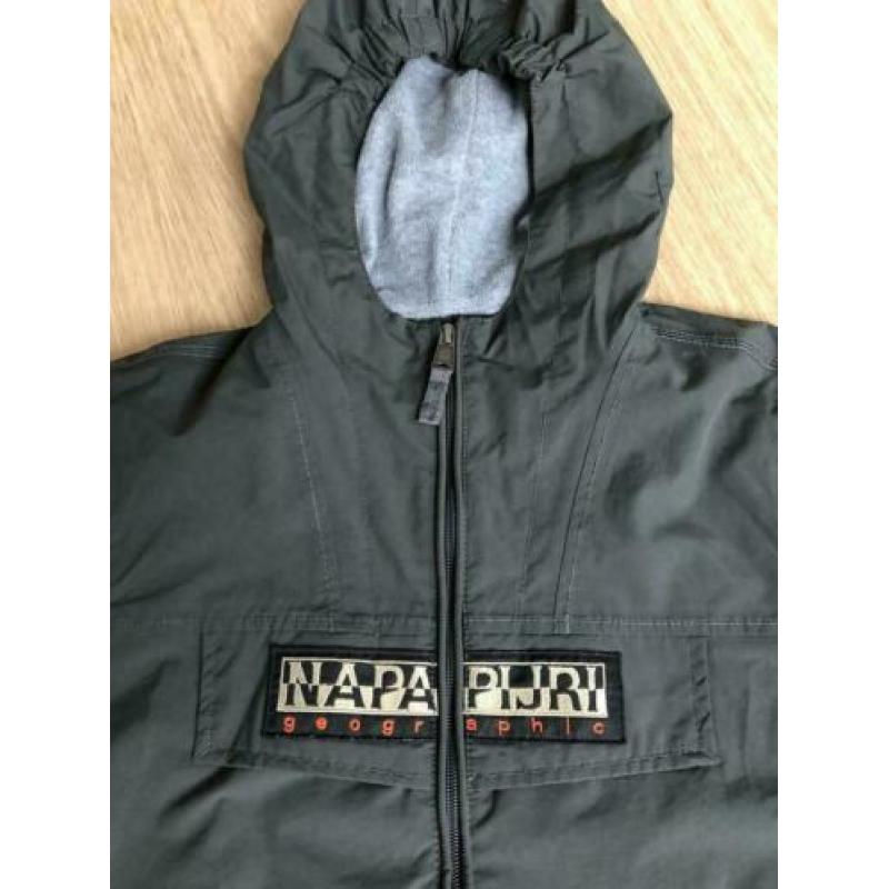 supermooi Napapijri Rainforest jas donkergrijs als nieuw!