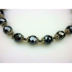 Opruiming French Jet ketting uit 1920-1930 / Z2667
