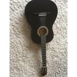 Hofner gitaar nieuw zwart Classic incl hoes