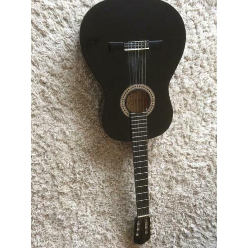 Hofner gitaar nieuw zwart Classic incl hoes