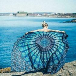 Honana Bohemian Style Polyester fiber Beach Yoga Mat -Nieuw!