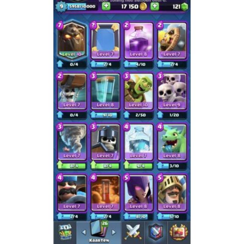 Clash royale account 2k trofeeën
