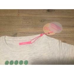 Nieuw T-shirt Le Big grijs met groen merk 122/128 stip