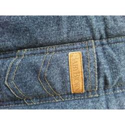 Babydraagzak, merk babybjörn, denim stof.