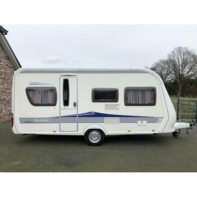 Hobby Excellent 455 UF 2010 Brand voortent , luifel,