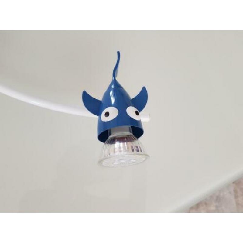 plafond lamp met 3 spotjes vissen kinderkamer circa 73 cm