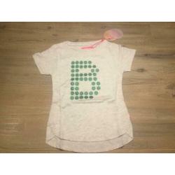 Nieuw T-shirt Le Big grijs met groen merk 122/128 stip