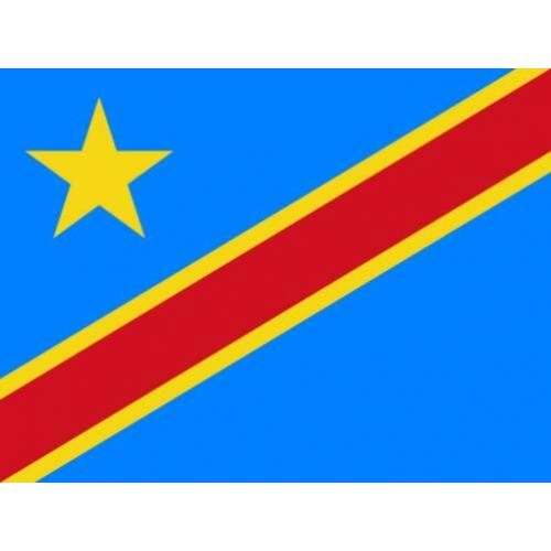 Congo-Kinshasa. vlag 90 x 150 cm vlaggen van Afrika