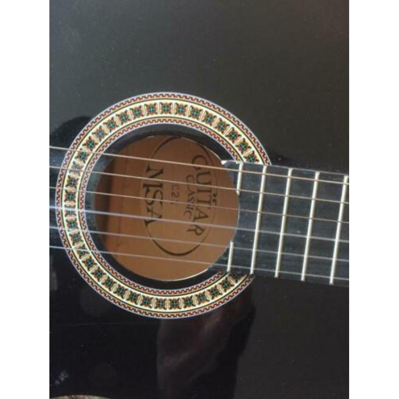 Hofner gitaar nieuw zwart Classic incl hoes