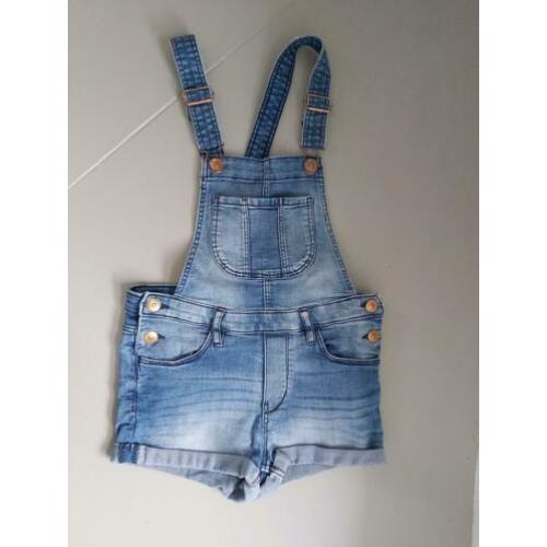 Salopet spijkerpak shorts NIEUW maat 134
