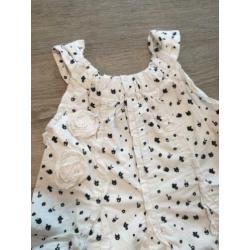Sd le chic jurkje blauw wit mt 104