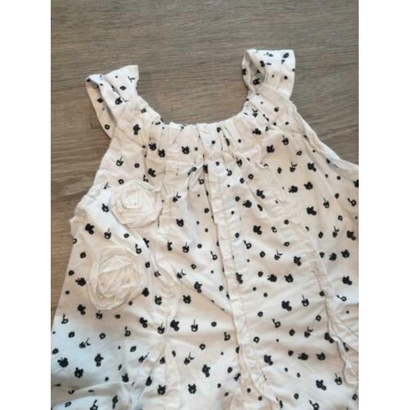 Sd le chic jurkje blauw wit mt 104