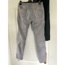 Expresso skinny jeans maat 38 lichtgrijs stretch