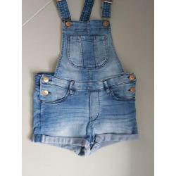 Salopet spijkerpak shorts NIEUW maat 134