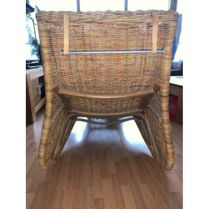 Rotan Chaise Longue Divan Ligstoel Rieten Lounge IKEA