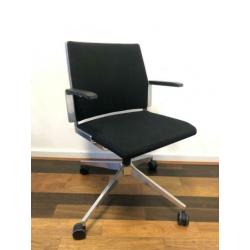 Dynabobel Bureaustoel/vergaderstoel (zwart stof) Design!!