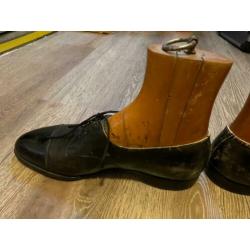 vintage brocante antieke houten mallen + schoenen