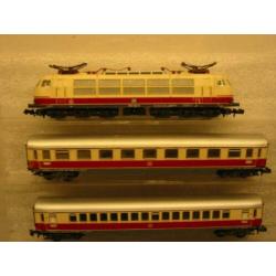 N Spoor Minitrix 5 delig DB TEE set zeer nette staat