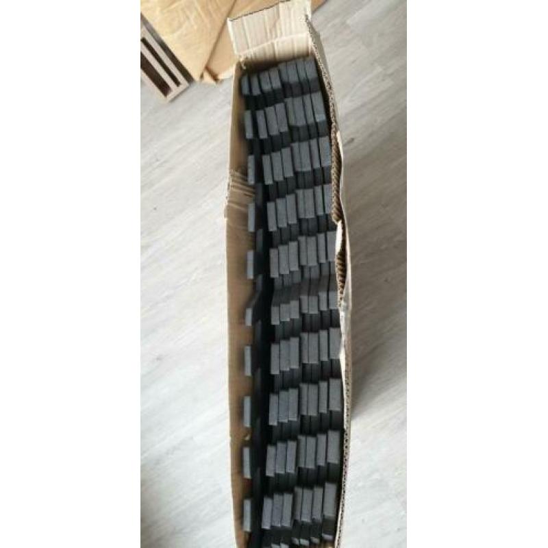 Gorilla sports vloer beschermingsmatten 8 stuks zwart
