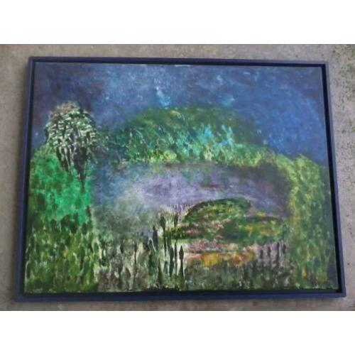 Schilderij 60x80cm gesigneerd 'Henny '99' expres./impres. 0a