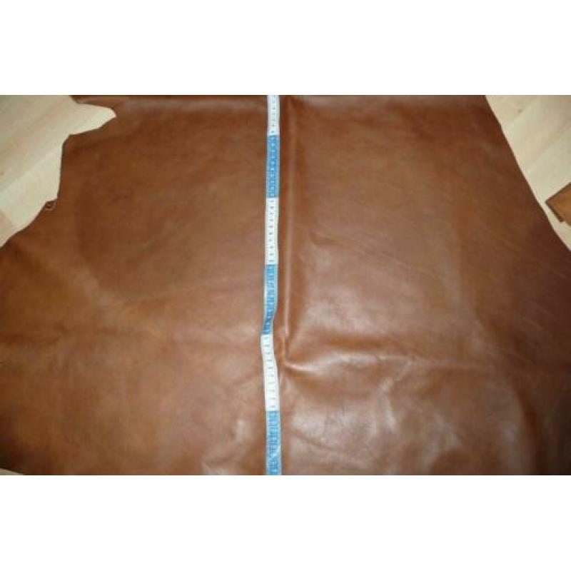 Bruin vintagelook restant soepel echt leer