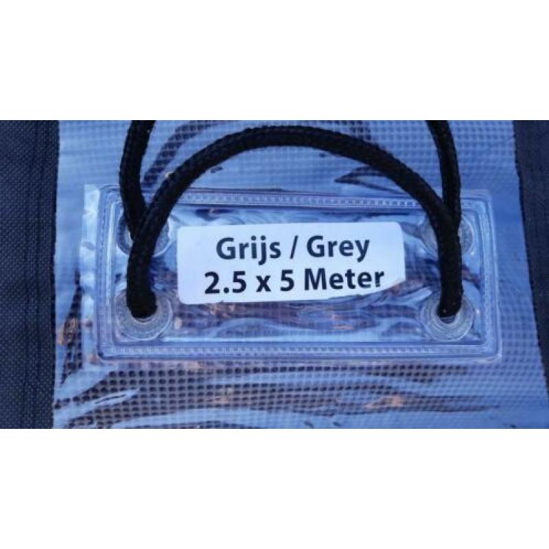 Voortenttapijt safaritex 2,5 x 5 meter grijs