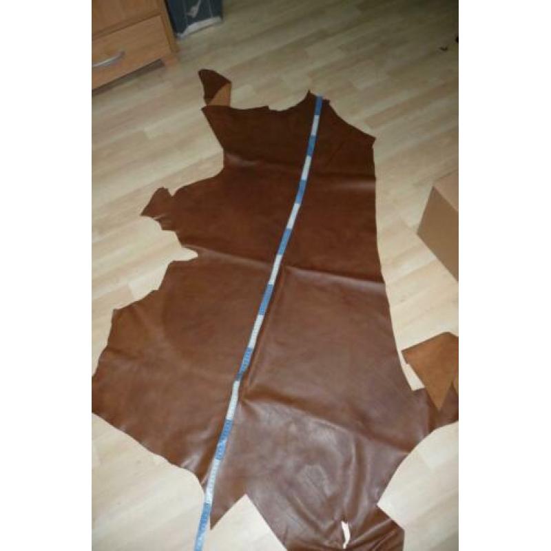 Bruin vintagelook restant soepel echt leer