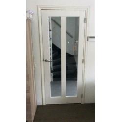 Opdek binnendeur met glas