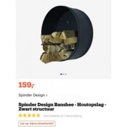 Spinder design houtopslag