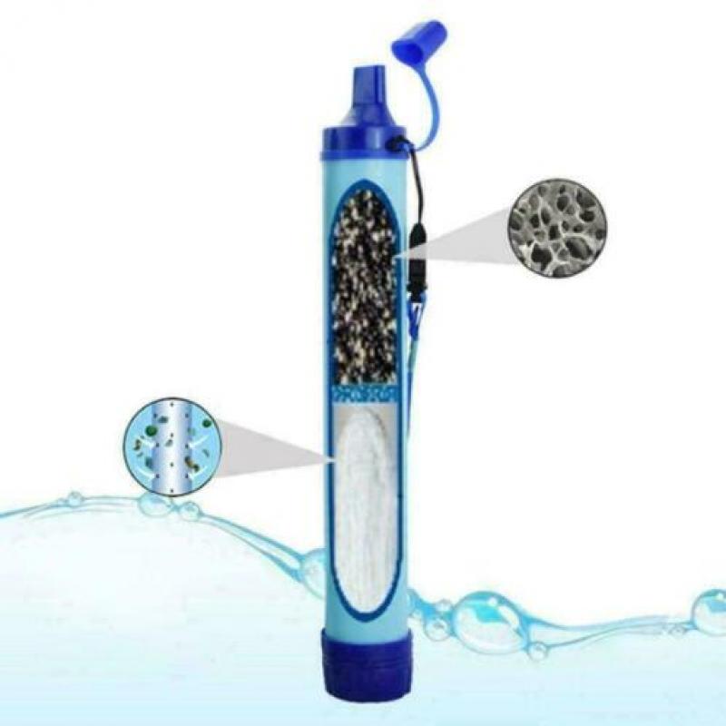 3x mini Waterfilter voor noodgevallen outdoor reizen camping