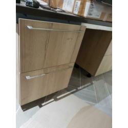 Kast Eiken look fronten 4deurtjes 4ladefronten 1vaatw,front