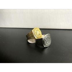 Nieuwe - gave rolex zegelring gold plated i