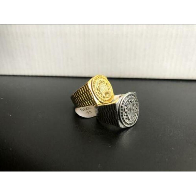 Nieuwe - gave rolex zegelring gold plated i