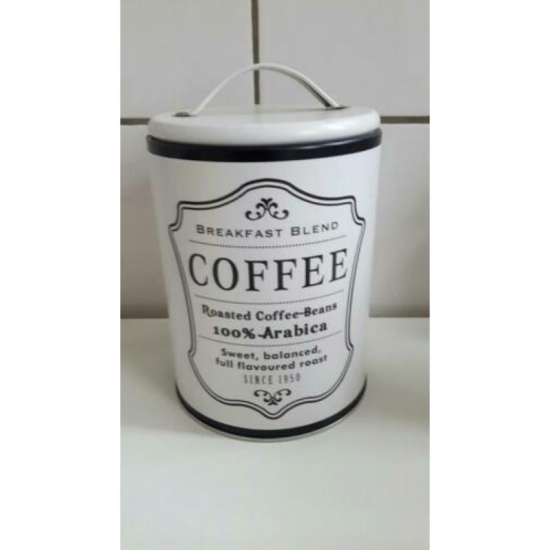 Nieuw 3 koffie thee suiker blikken