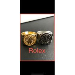 Nieuwe - gave rolex zegelring gold plated i