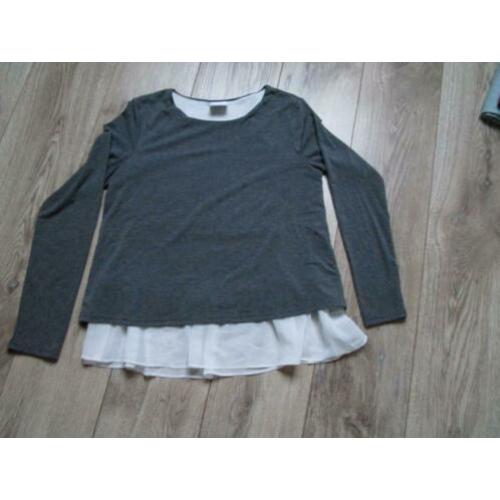 ZGAN grijs/wit positie shirt van Mama Licious maat S.
