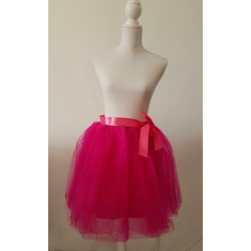 Nieuw roze petticoat / tule / tutu, 6 lagen + onderrok