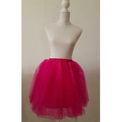 Nieuw roze petticoat / tule / tutu, 6 lagen + onderrok