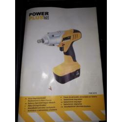 - slagmoersleutel accu powerplus x019 -
