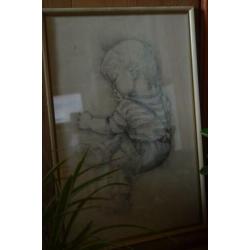 Vintage schilderij kinderkamer