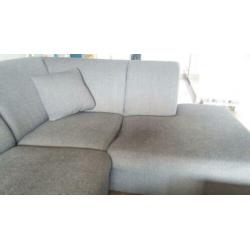 Hoekbank grijs / stof