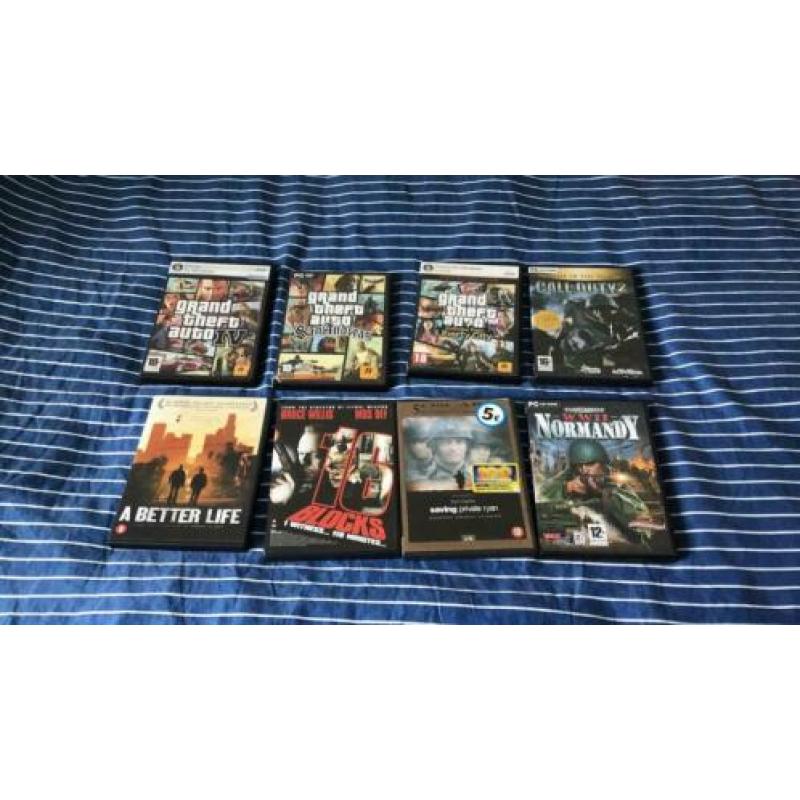Verschillende CD en films 8 stuks voor €10