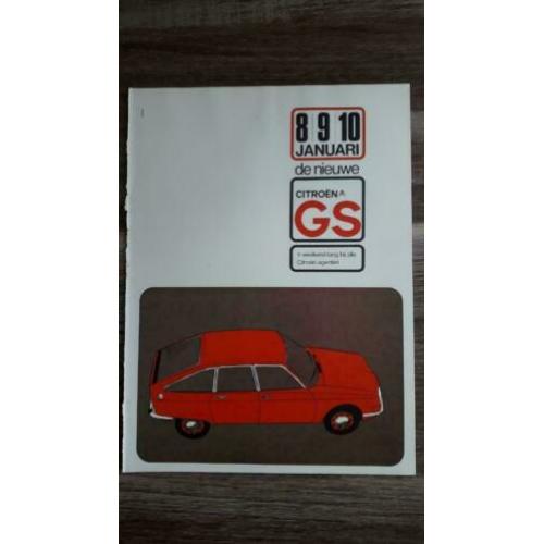 4 originele Citroen GS advertenties te koop aangeboden