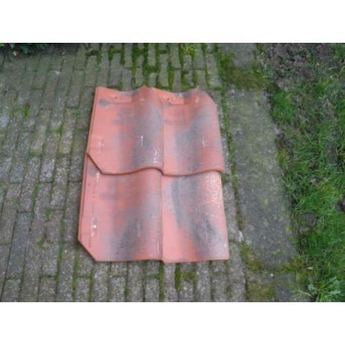 +/- 34m2 (640st.)Nieuwe Koramic Oude Holle 451 Vieilli rood