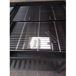 BBQ groot horeca select 160x90 H100 matzwart. Al voor