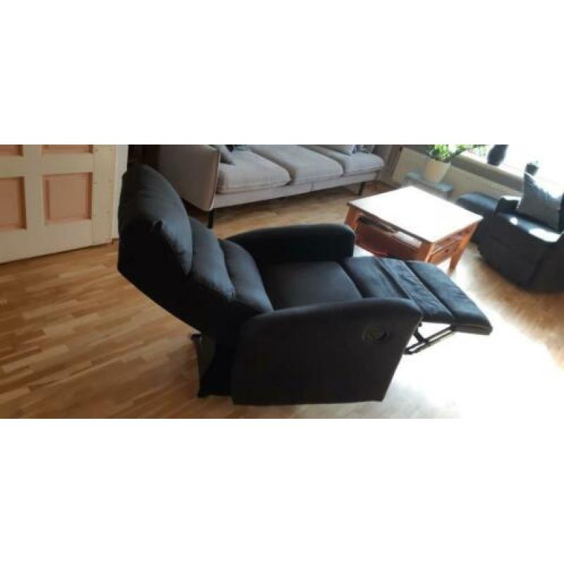 Relax fauteuil zwart 2 x