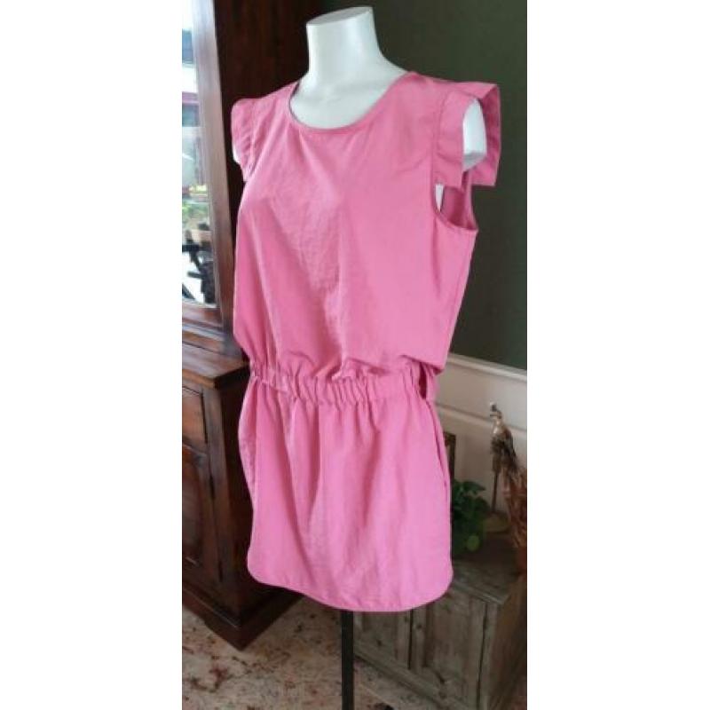 ZGAN gave roze BRUUNS BAZAAR BZR jurk mt M 38/40, jurkje