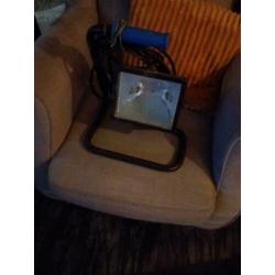 Bouwlamp met extra lamp